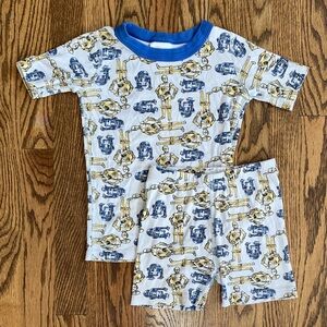 Hanna Andersson Star Wars, 2 piece pajama set, size 6-7. Like new condition